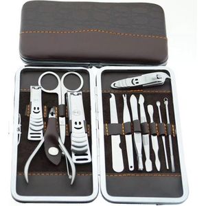 12-delige Luxe Manicureset ncl etui Nagelset - Nagelverzorging set - Reisset - Manicure set & Pedicur -Nagelverzorging set