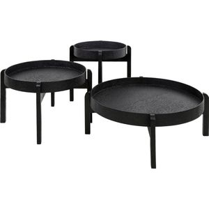 Metaluxe ronde salontafels - set van 3