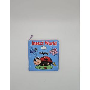 Yippiez - insect world - Zacht knisperboek baby - box speelgoed - sensorisch - leren - stof – pakkende kleuren – insecten wereld- kraamkado – kraamcadeau