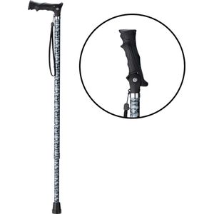 MultiMotion wandelstok en nordic walking in één - Loopstok - Verstelbaar 84 - 126 cm - In hoogte verstelbaar