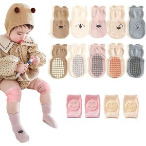 5 paar antislip baby-katoenen sportsokken voor meisjes en jongens van 1-3 jaar - veelkleurig, één maat