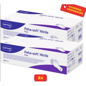 Hartmann medische nitrile handschoenen - Poedervrij - Blauw - Maat M - 2x150 stuks voordeelverpakking