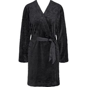 Triumph Robes COZY ROBE Vrouwen Kimono - BLACK - Maat 44/46