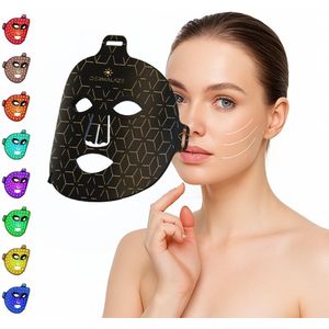 Dermalaze LED Gezichtsmasker – 8 Kleuren Lichttherapie – Infrarood & Rood Licht – Acnebehandeling – Huidverjonging – CE-gecertificeerd