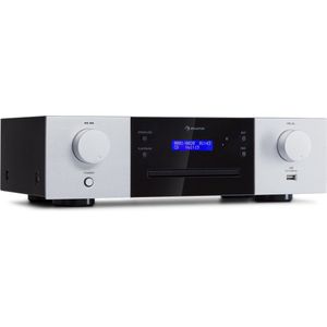 Auna CD-1000 DG - CD-speler - USB - MP3 - Afstandsbediening - LED Display - Aluminium - Zilver