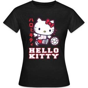 Hello Kitty Speelt Voetbal T-Shirt Dames