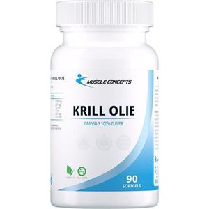 Krill olie - 1000mg - Zuivere Omega 3 vetzuren - 90 softgels | Muscle Concepts