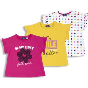 Chicco - Baby - Set van 3 Meisje T-shirt - Maat 86