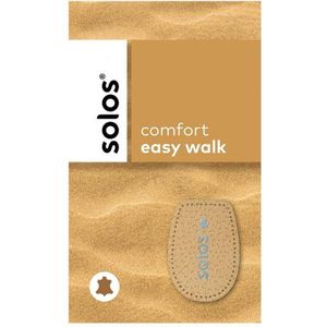 Solos Comfort - Lederen Easy Walk hielverhoging / hielspoor Inlegzolen - Maat S - 35 -37