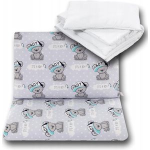 Kinderbeddengoed 100x135cm 4-delig met vulling, katoen, anti-allergisch