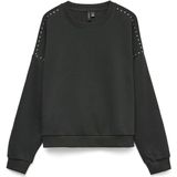 Vero Moda - Vmlotte Trina Ls Sweat Box Ga Bf - Trui - Zwart