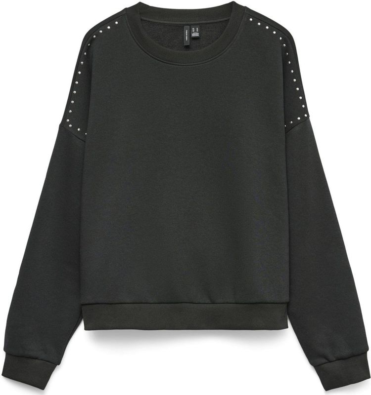 Vero Moda - Vmlotte Trina Ls Sweat Box Ga Bf - Trui - Zwart