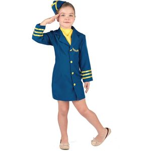 LUCIDA - Stewardess kostuum voor meisjes - XS 92/104 (3-4 jaar)