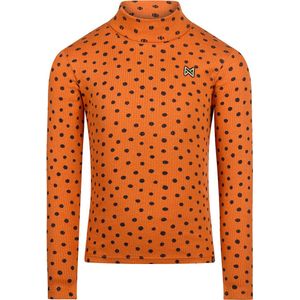 Koko Noko Longsleeve met Stippen Oranje/Zwart