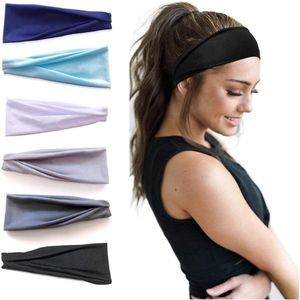 6 stuks zachte katoenen sporthoofdbanden voor dames - voor yoga, hardlopen, fitness