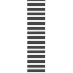 vidaXL - Zebra - rolgordijn - 65x200 - cm - stofbreedte - 60,9 - cm - zwart