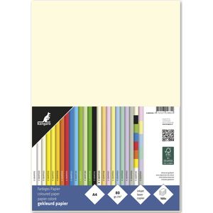 Kanaro papier - formaat A4 - 80 grams - beige - pak 100 vel - K-0041F435