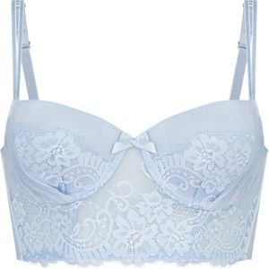 Hunkemöller Dames Lingerie Voorgevormde longline beugel bh Catrin - Blauw - maat E80