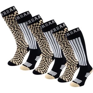 Poederbaas Skisokken - 6 paar - Warm Sand - Maat 35/38