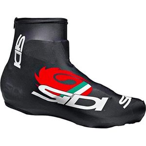 Sidi - Fietsoverschoenen Copriscarpe - Lycra - Zwart/Rood - Maat M = 37-40