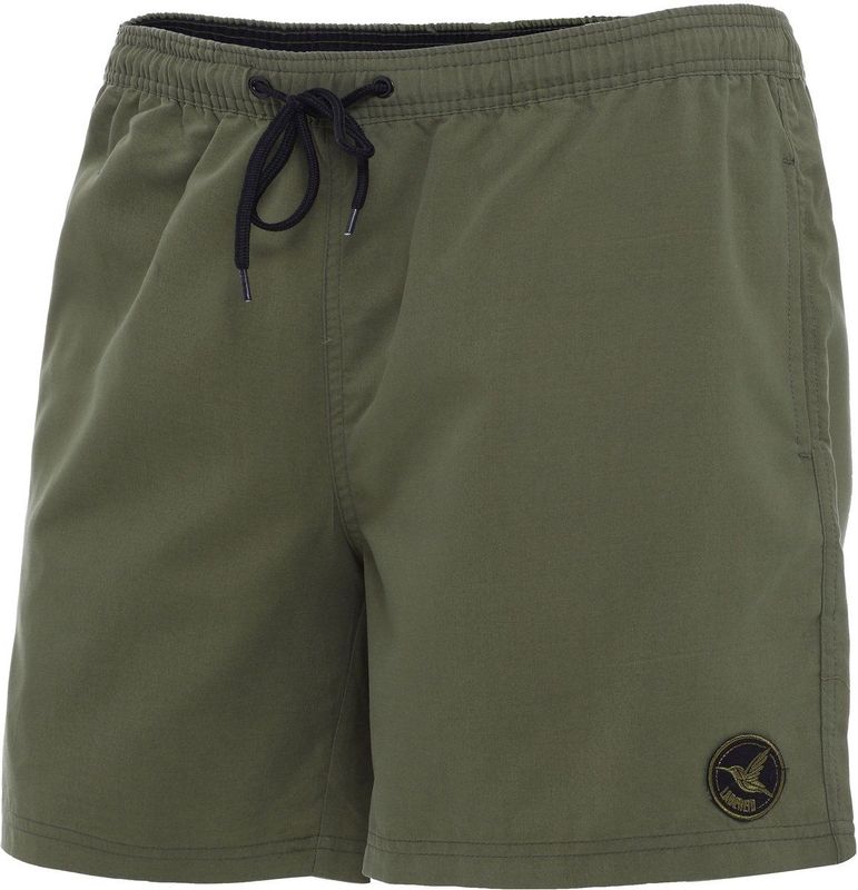 Ladeheid LA-LA40-128-SWS Heren Zwembroek - Zwemshorts - met zijzakken en achterzak - sneldrogend - met binnenslip van mesh - Koordsluiting - Polyester - Khaki - S