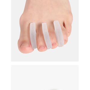 New Age Devi - Teencorrector - Teenspreiders - Gel - Hallux Valgus - Teen Recht Maken - Toe Straigntner - Wit - 2 Stuks