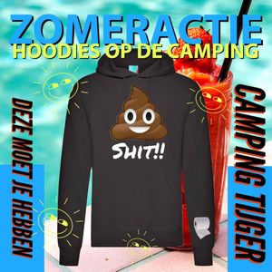 Hoodie camping - Grappige Hoodie Shit - Hoodie Zwart - Maat Xl