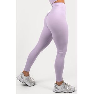 XXL Nutrition - Pulse Legging - Met Scrunch-Bum & High-Waist Sportbroek Dames, Fitness Legging, Yogapants, Sportlegging - Lilac - Maat M