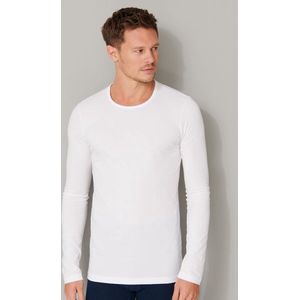 Schiesser 95/5 Sportshirt/Thermische shirt - 100 White - maat S (S) - Heren Volwassenen - Katoen/elastaan- 173812-100-S