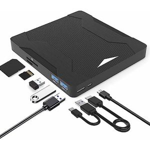 Draagbaar USB 3.0 Type C Extern DVD-station voor Laptop en PC
