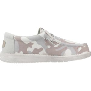 Hey Dude - 40694H Wally Washed Camo - Schoenen - Wit - Casual