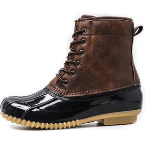 Vrouw Sonwy boots Schoenen Waterdichte laarzen voor alle seizoenen Bruine kleur Rubberen onderkant Warme laarsschoenen, maat: 38 (bruin)