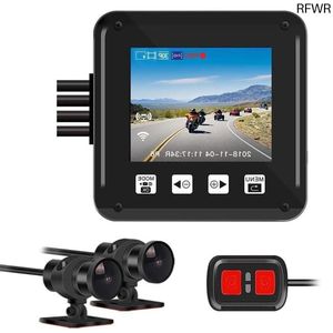RFWR® Draadloze Dual Motor Dashcam met GPS en 1080p Beeldkwaliteit