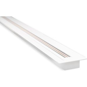 Spanningsrail - Exotro - 1 Fase - Inbouw - Aluminium - Wit - 1 Meter