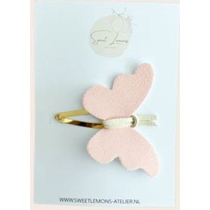 Vlinder Haarspeldje - Pink - Klikklak Haarspeldjes - Meisjes Haarspeldjes
