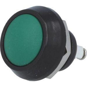 Push schakelaar - 12mm - SPST NO - 36V - Groen