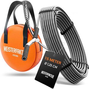 Ontstopper - Professionele Afvoerspiraal - 15 Meter - Milieuvriendelijk