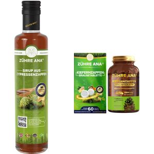 Zühre Ana Dennenappel Siroop 650ml en Dennenappel Bruistablet 2500mg