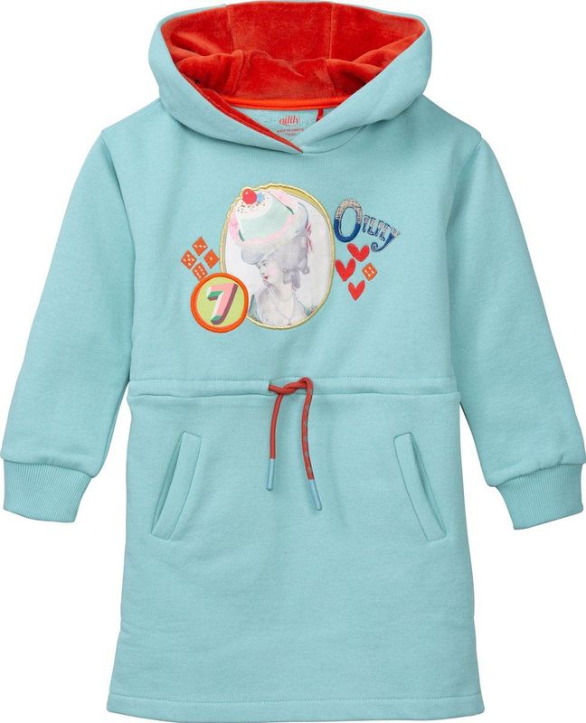 Oilily - Dink sweat dress - Blauw - 122/7yr