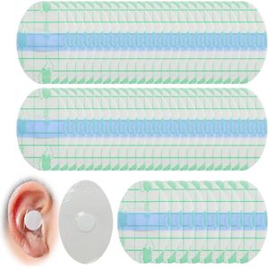 Allecto Plus - Waterdichte stickers voor babyoren | 60 stuks ultradunne oorbescherming | zwemmen en douchen | ademende oorpatches | beschermt tegen water en vuil