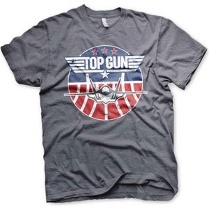 Top Gun Heren Tshirt -M- Tomcat Grijs