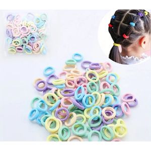 Haarelastiekjes klein gemengd 40 stuks