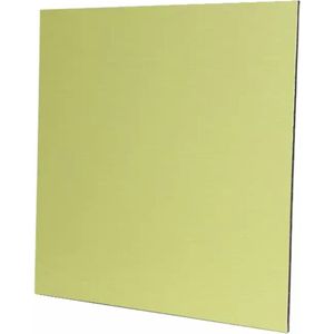 Rooster 15x15cm met aluminium front goud