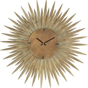 Countryfield - Grote wandklok rond Sunny goud - 69,5cm