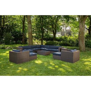 Breeze loungeset 12-delig bruin wicker