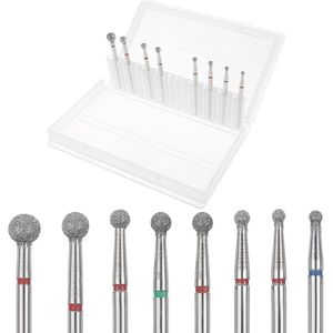 Nail Drill Bit Set - 8 Dicarbonate Boren voor Manicure en Pedicure