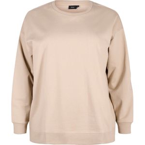 ZIZZI VMARINA, L/S, SWEAT Dames Trui - Sand - Maat S (42-44)