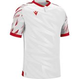 Macron Themis Eco Shirt Korte Mouw Heren - Wit / Rood | Maat: 3XL