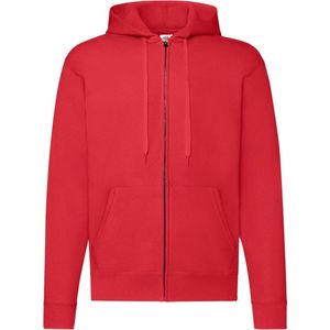 Fruit Of The Loom Heren Sweatshirt Met Capuchon (Rood)