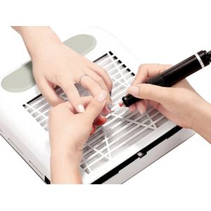 Nagelafzuiger - 80W - Herbruikbaar Filter, zakloos - Nagel Stofafzuiger - Dust Collector - Nepnagels - Gelnagels - Stofzuiger Nagels